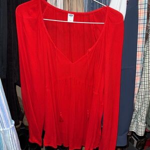Old Navy Red Knit Top